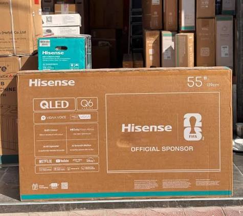 Hisense QLED television in original packaging