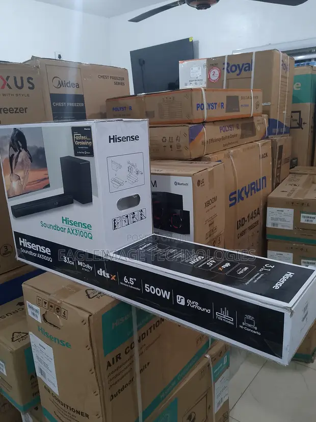 Soundbars and air conditioning units in stock